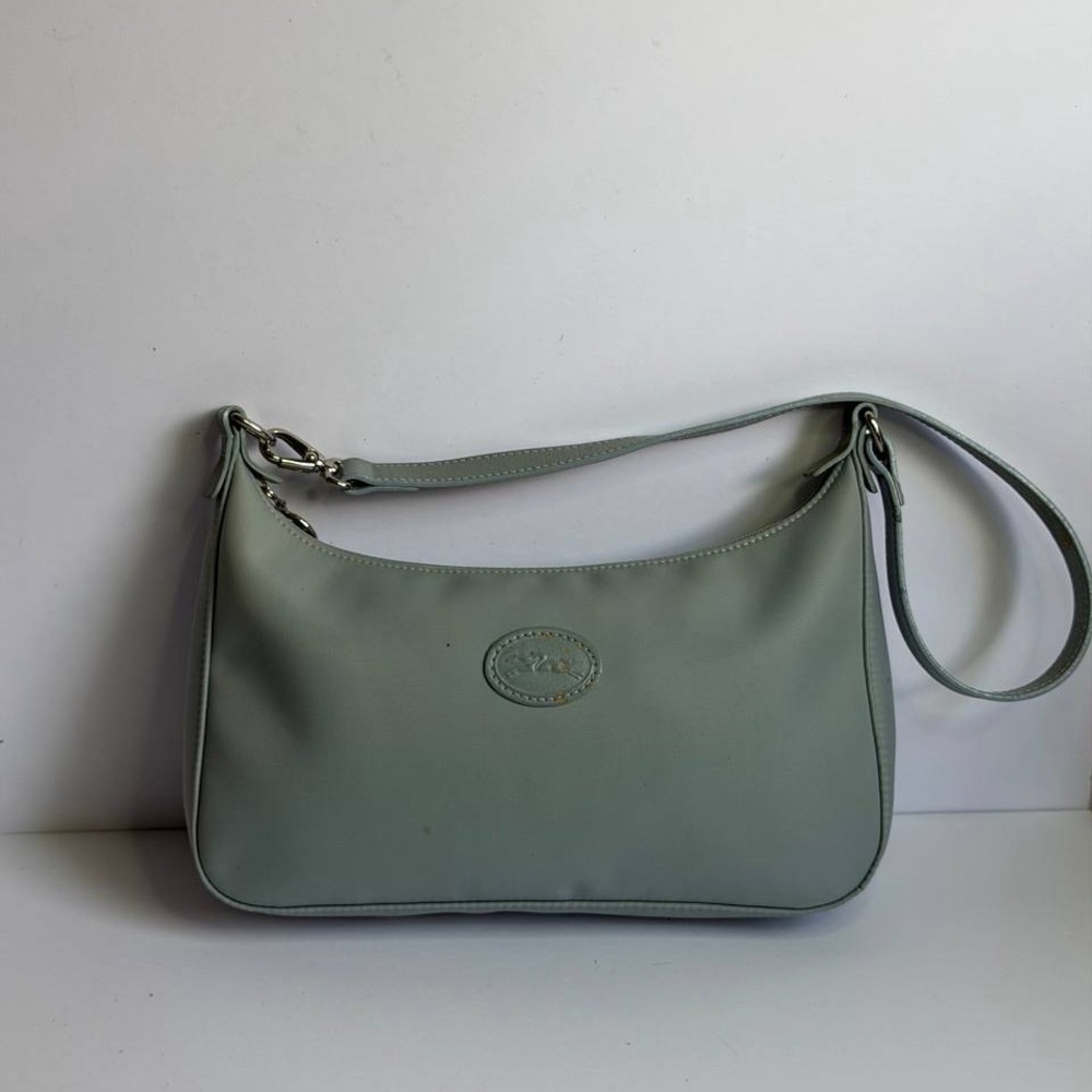 Longchamp Le Pliage Small Shoulder Bag in a Light Blue Color